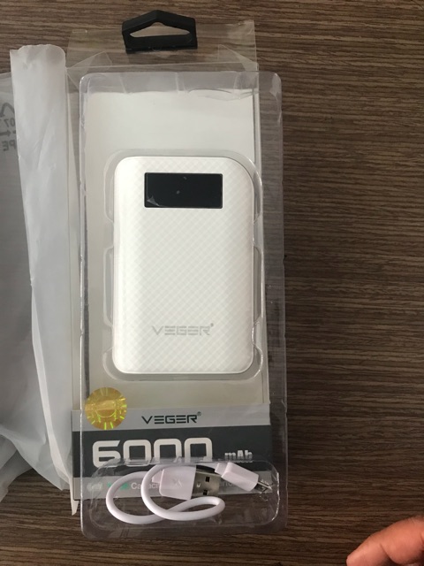 Sạc dự phòng chuẩn 6.000mah veger