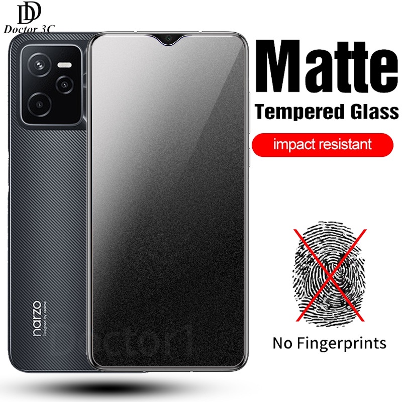 Kính cường lực mặt nhám chống bám vân tay cho Realme Narzo 50 50A 50i Prime 30 30A 20 20A 10 10A Pro 4G 5G 2022