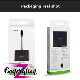 BỘ CHUYỂN TYPE-C RA USB 3.0 + HDMI SSK SHU-C020