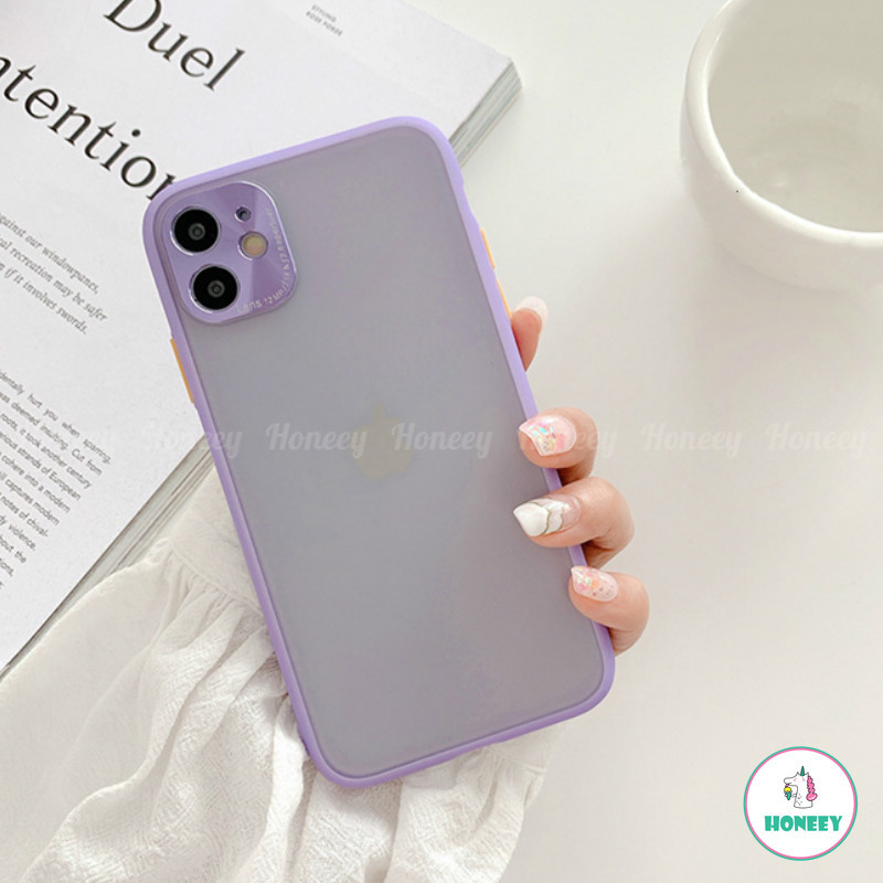 Candy Color Metal Camera Protection Transparent Soft TPU Case for IPhone 11 Pro Max X Xs Max XR 8 7 Plus SE 2020 | BigBuy360 - bigbuy360.vn