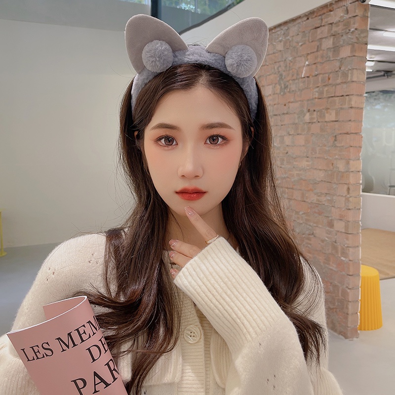 Cài tóc đính tai mèo thời trang Hàn Quốc đáng yêu xinh xắn