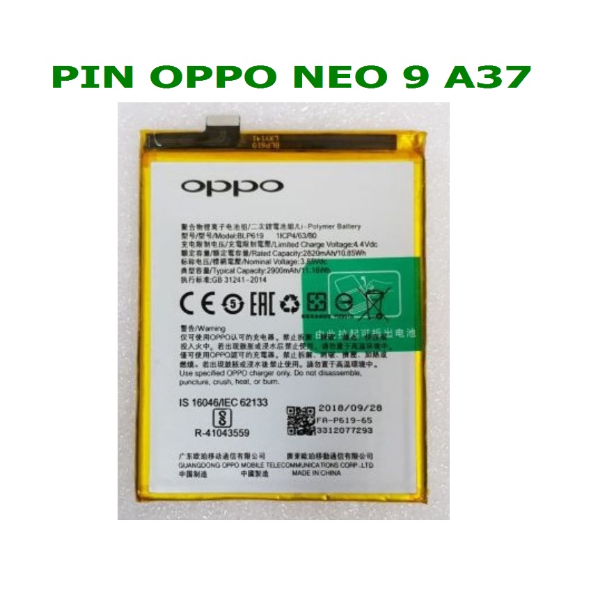 PIN OPPO NEO 9 A37