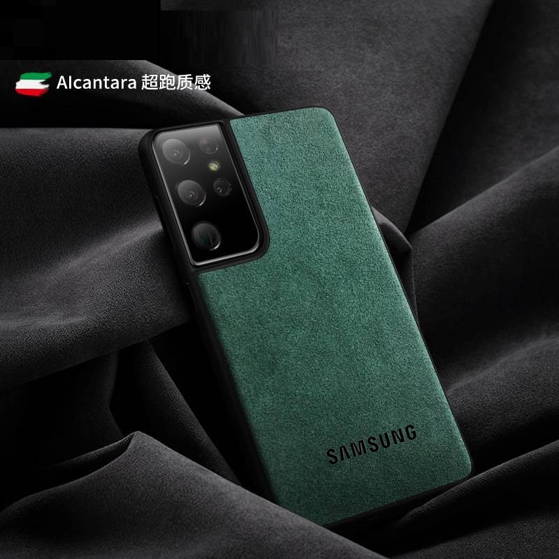 Ốp Điện Thoại logo Alcantara Cho Samsung S21 Ultra S22 S23 Note 20 Galaxy Note 10 Lite S20 Plus S20FE 5G S10 X Note 9