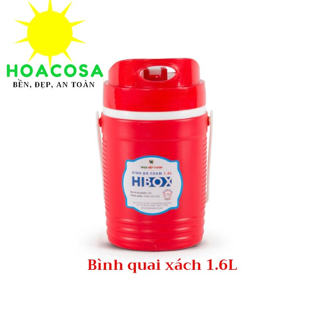 Bình Nước Đá Có Quai Xách 1 lít /1.6 lít /2 lít Hibox (Nhựa Hiệp Thành) Giữ Nhiệt Lâu, Bền, Đẹp . Đồ Gia Dụng Hoacosa