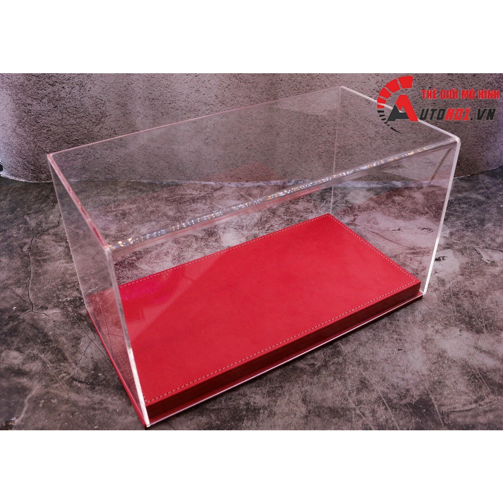 HỘP TRƯNG BÀY MICA CAO CẤP ĐẾ DA 32x17x18CM