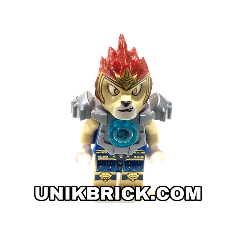 Lego UNIK BRICK Chima Laval (Mẫu 6) Sư tử giáp bạc chính hãng (như hình).