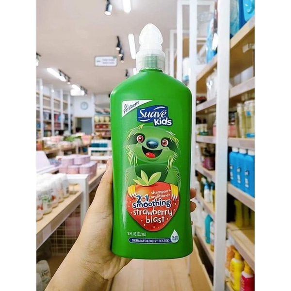 Sũa tắm gội 3 in 1 Suave Kids hương trái cây (532ml)