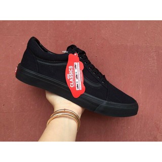 Giầy full đen nam nữ+ tặngbox