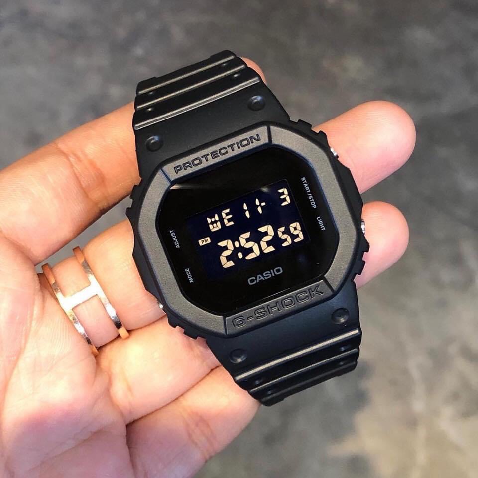 Đồng hồ nam dây nhựa SHOCK DW-5600E-1VDF + TẶNG KÈM HỘP THIẾC