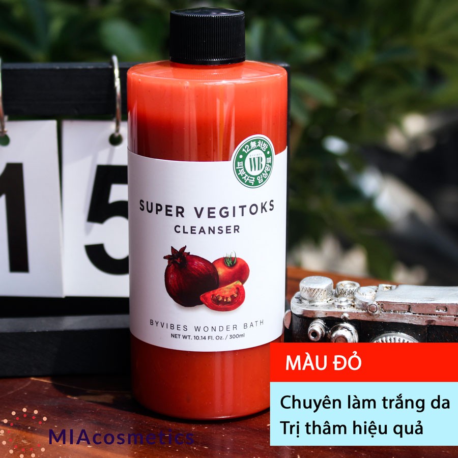 [CHÍNH HÃNG] Sữa rửa mặt thải độc rau củ SUPER VEGITOKS CLEANSER GREEN (MÀU XANH) | BigBuy360 - bigbuy360.vn