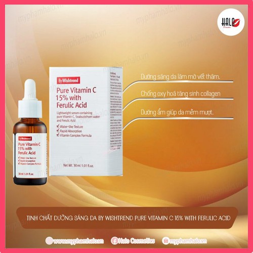 Tinh chất By Wishtrend Pure Vitamin C 15% with Ferulic Acid