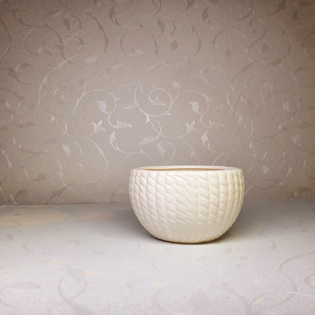 Chậu trồng cây cảnh , sen đá , xương rồng - Kiểu vành tròn -   và