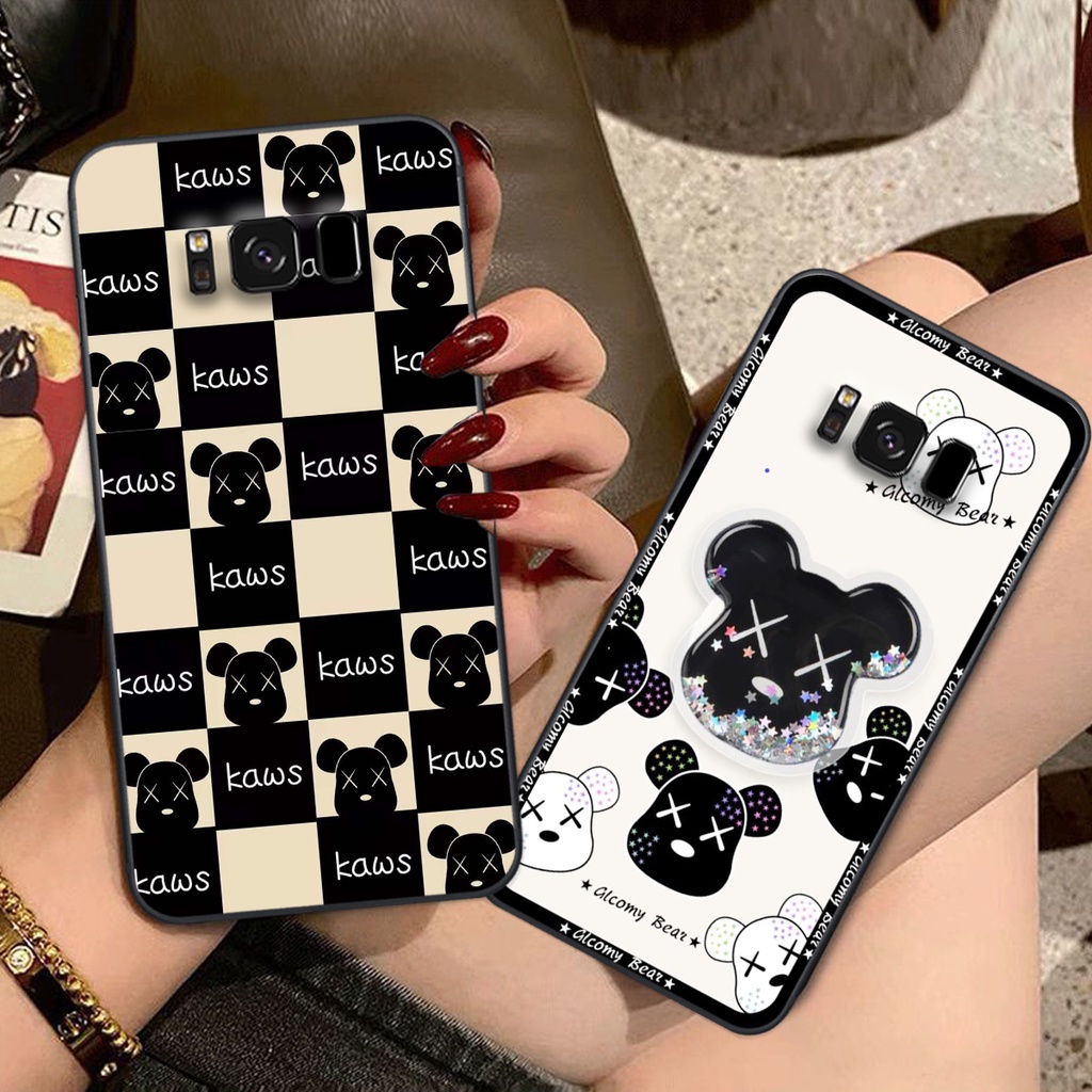 Ốp lưng Samsung S8 / S8 Plus / S8+ trái tim họa tiết caro, mikey họa tiết beabrick kaws cute