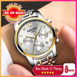 Đồng Hồ Nam Nibosi 2301 ✳️FreeShip✳️ Dây thép đúc không gỉ, BH 12 tháng- Đồng hồ Nibosi 🎁Tặng vòng tay và pin dự phòng