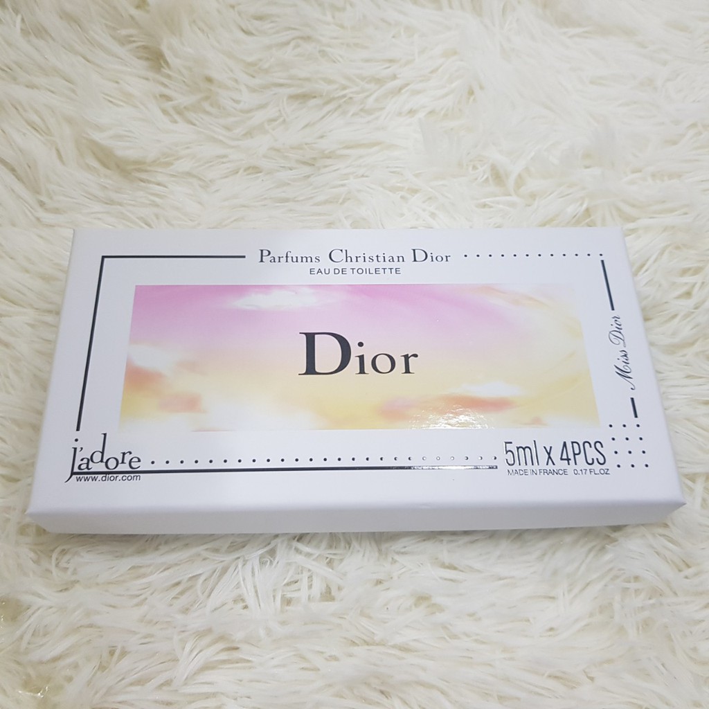 💯Nước hoa mini [𝘊𝘩𝘪́𝘯𝘩 𝘏𝘢̃𝘯𝘨]  Combo Sét 4 Chai nước hoa dior Dior 5ml | Thế Giới Skin Care