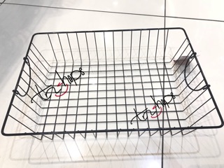 Rổ sắt đựng đồ 37x26