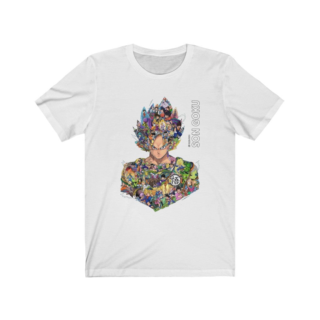 Áo thun Goku nam,nữ chất liệu cotton 100%, màu đen hoặc trắng phiên bản có màu từ thương hiệu Turned Ninja