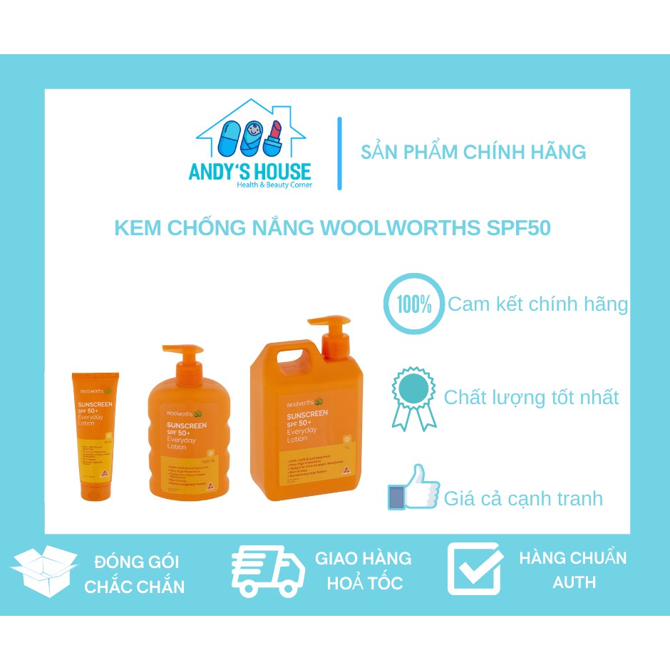 Kem Chống Nắng Woolworths SPF50