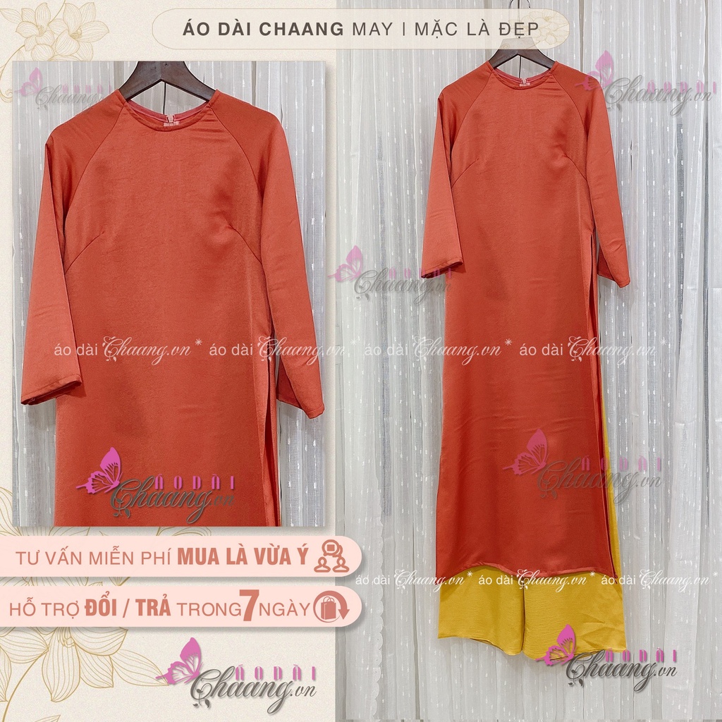 Áo Dài Việt Cách Tân Nữ Dáng Feather Suông Xưa Rộng Vải Lụa Tây Thi Chụp Hình Dự Tiệc Lễ Tết Đẹp