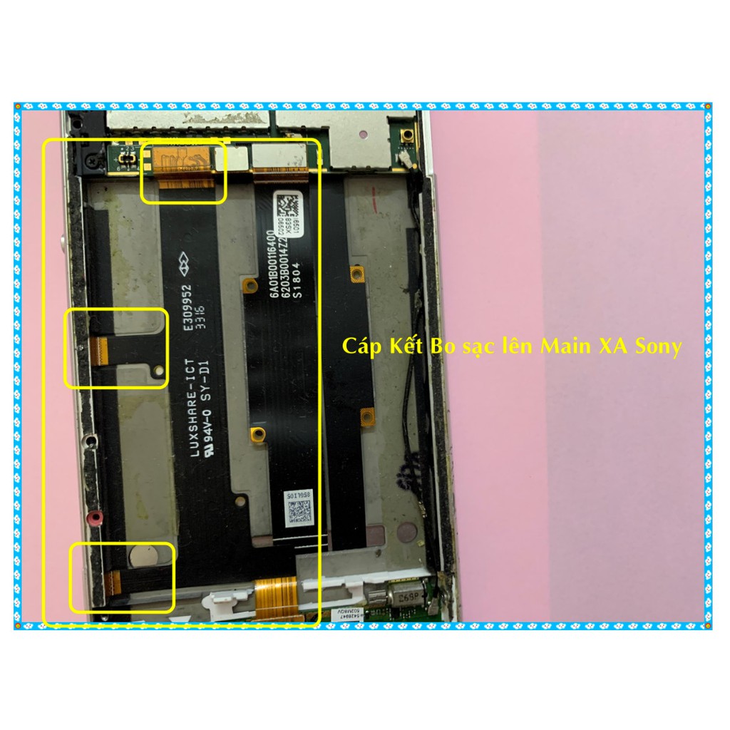 Cáp kết nối bo sạc lên main XA Sony