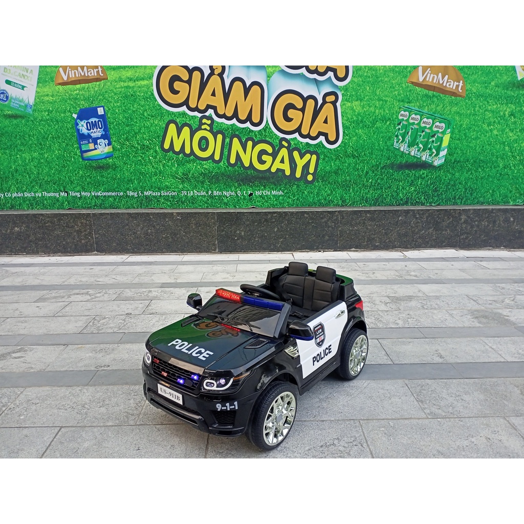 [Mã LIFEMALL153 giảm 50K đơn 99K] Ô tô điện trẻ em cảnh sát BBT Global US911B