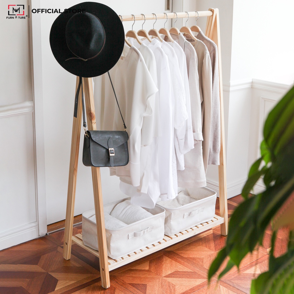 Giá treo quần áo chữ A 1 tầng size 86cm - Ahanger 1F thương hiệu Mw Furniture - Nội thất căn hộ