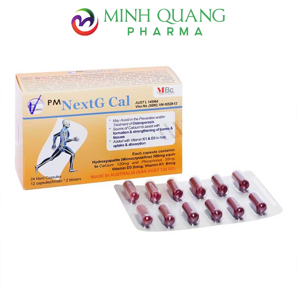 Viên uống bổ sung canxi NEXTG CAL hộp 60 viên