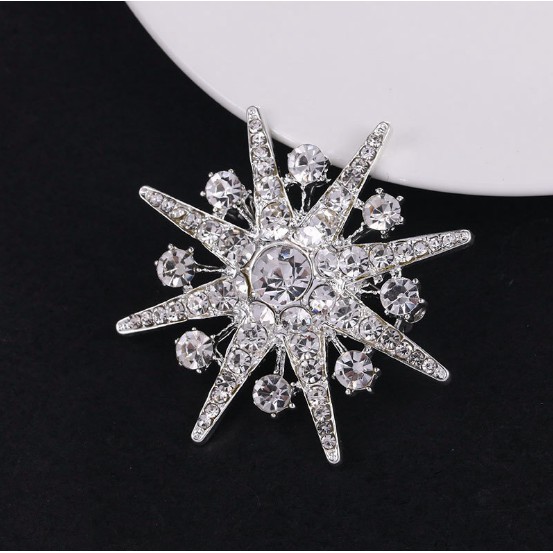 Tag cài áo sơ mi, áo vest đính đá cao cấp Eight Point Star