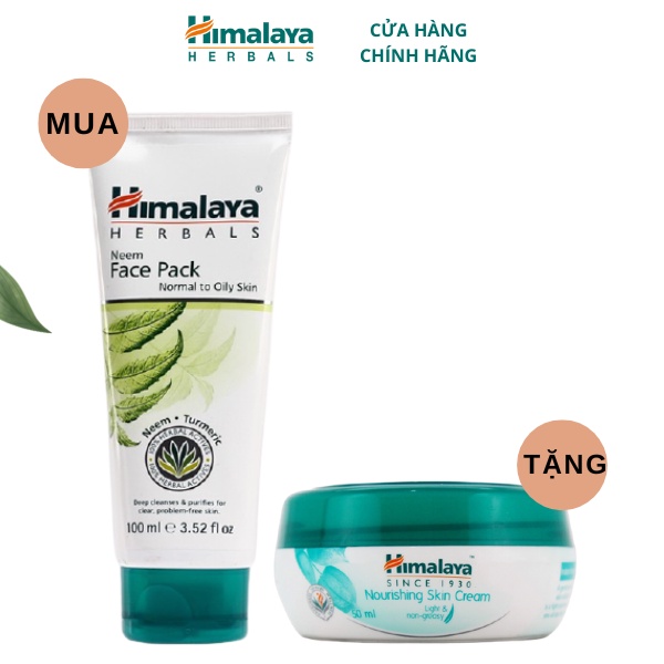 Mặt nạ đất sét neem 100ml TẶNG Kem dưỡng ẩm 50g