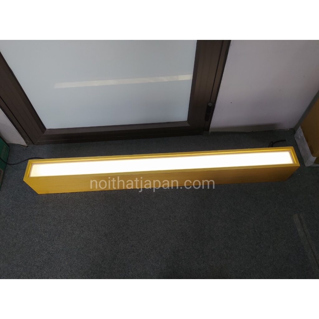 Đèn gỗ treo thả bàn ăn, kt 90 x 11 x 10 cm gồm dây đèn led tiết kiệm điện