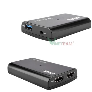 Ezcap 266 hộp Video Game Capture hdmi to usb 3 0 livestream obs  Tương Thích Với Windows/Mac/Linux VINETTEAM -DC4450