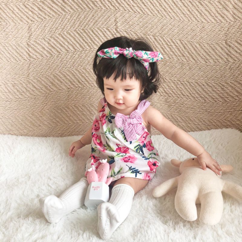 Soffny Đầm Soffny in họa tiết hoa đáng yêu cho bé