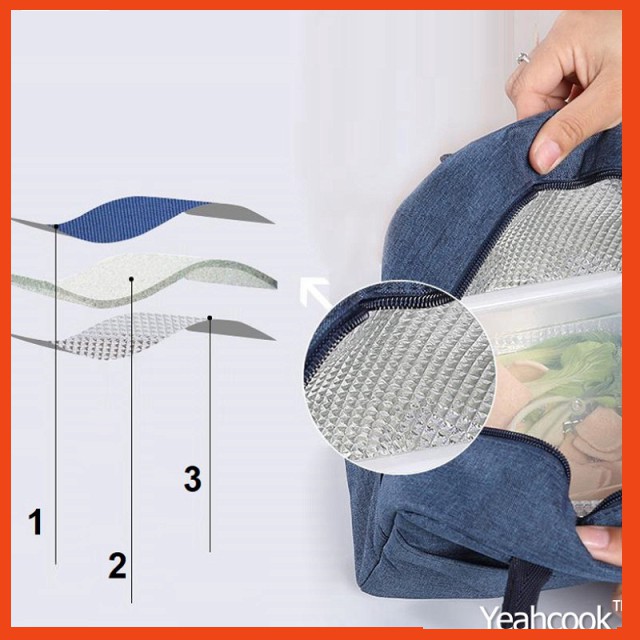TÚI GIỮ NHIỆT ĐỰNG HỘP CƠM CAO CẤP LUNCH BAG #3