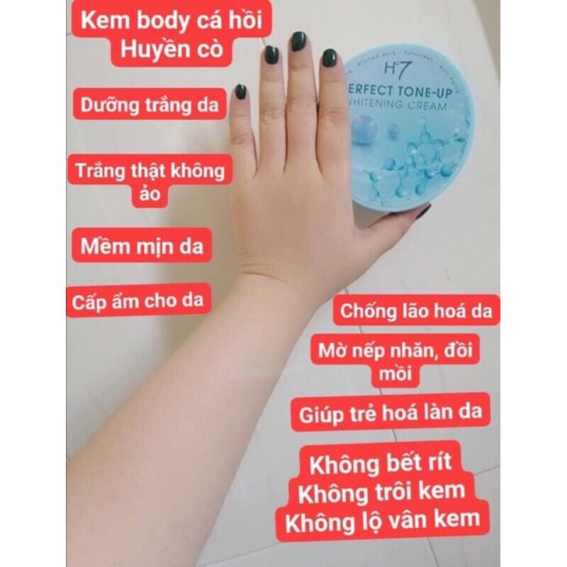 2 hộp body trứng cá hồi HC7 huyền cò (có hạt vitamin kích trắng)
