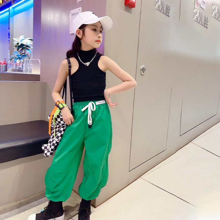 Set Áo Và Quần Yếm Ống Rộng Dành Cho Bé Gái 170 Tuổi