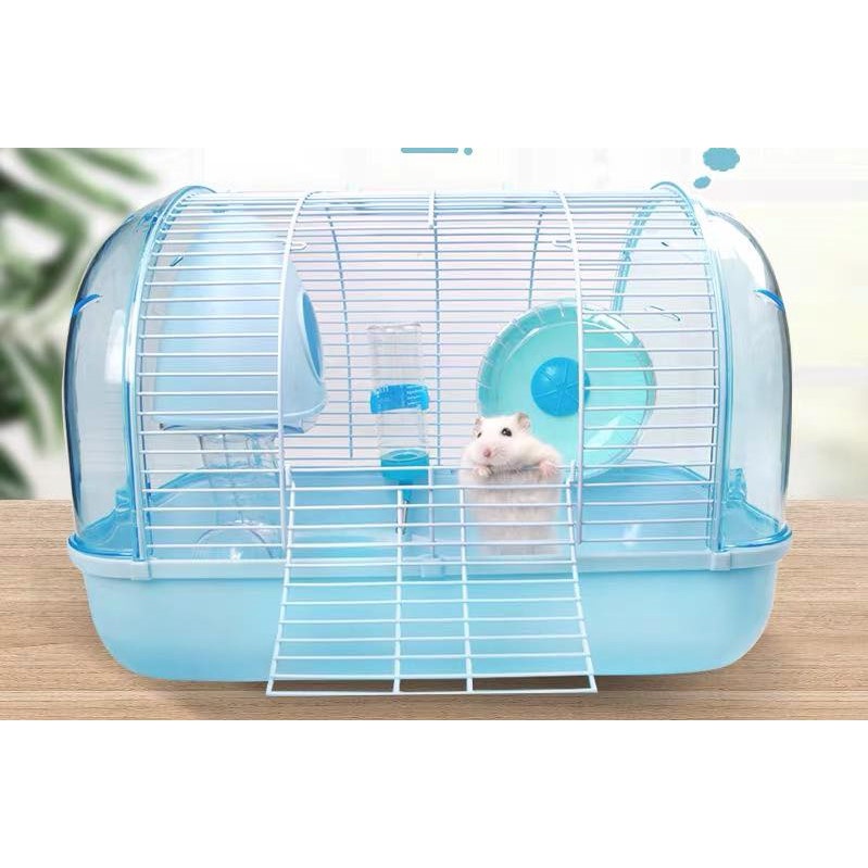 [ TẶNG NHÀ GỖ LẮP RÁP ] lồng lâu đài bong bóng cho hamster