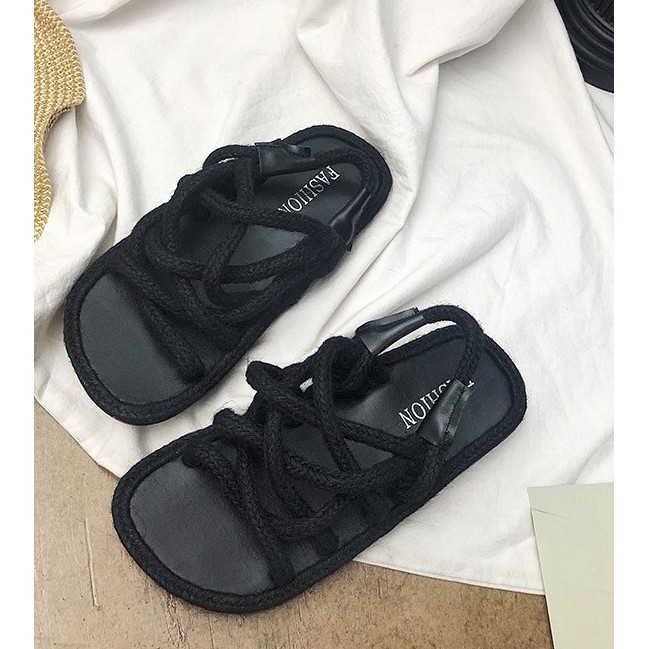 [ORDER] D04_Giày nữ dây dù đan chéo phong cách nữ tính | BigBuy360 - bigbuy360.vn