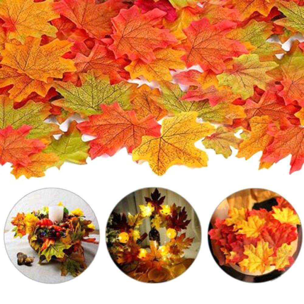 CONOPERY Set 500 Vòng Hoa Giả Treo Trang Trí Tiệc Lễ Tạ Ơn / Lễ Tạ Ơn DIY Mới
