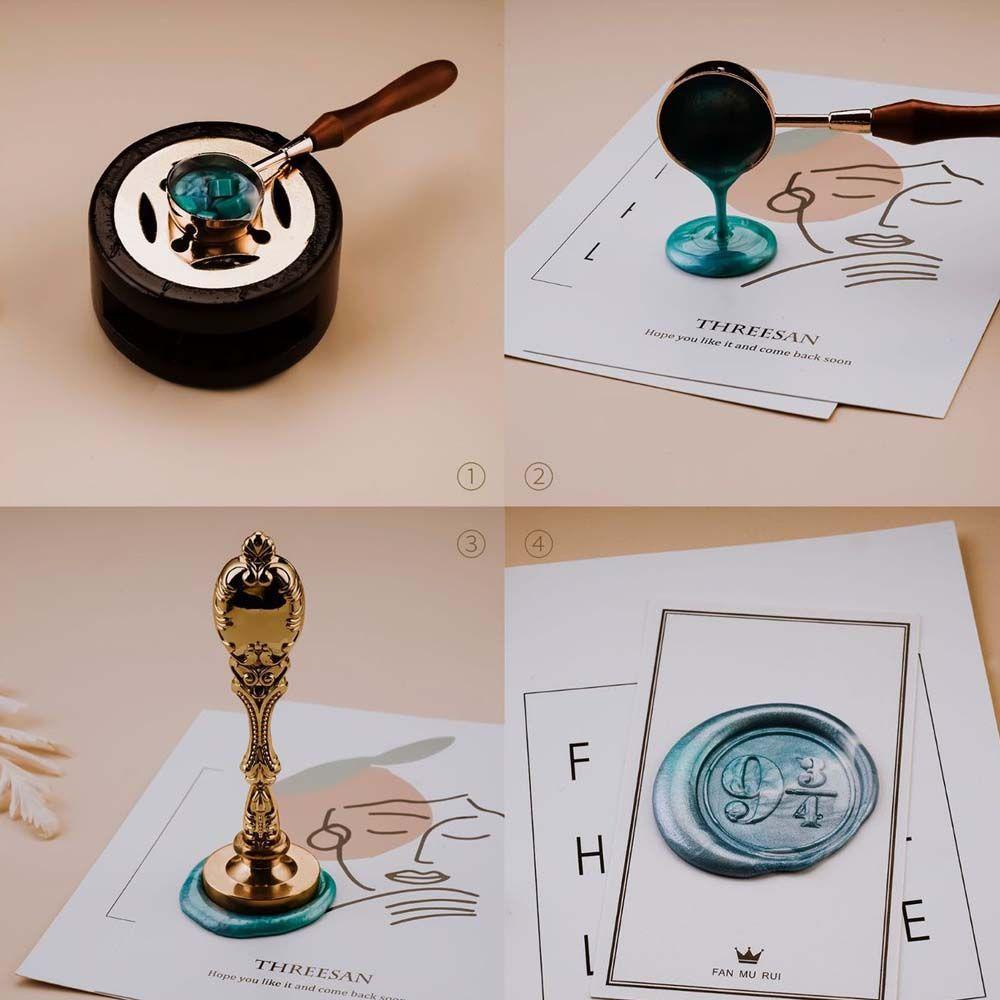 Con Dấu Sáp Niêm Phong Bì Thư Cầm Tay In Nổi Họa Tiết Quỷ Độc Đáo