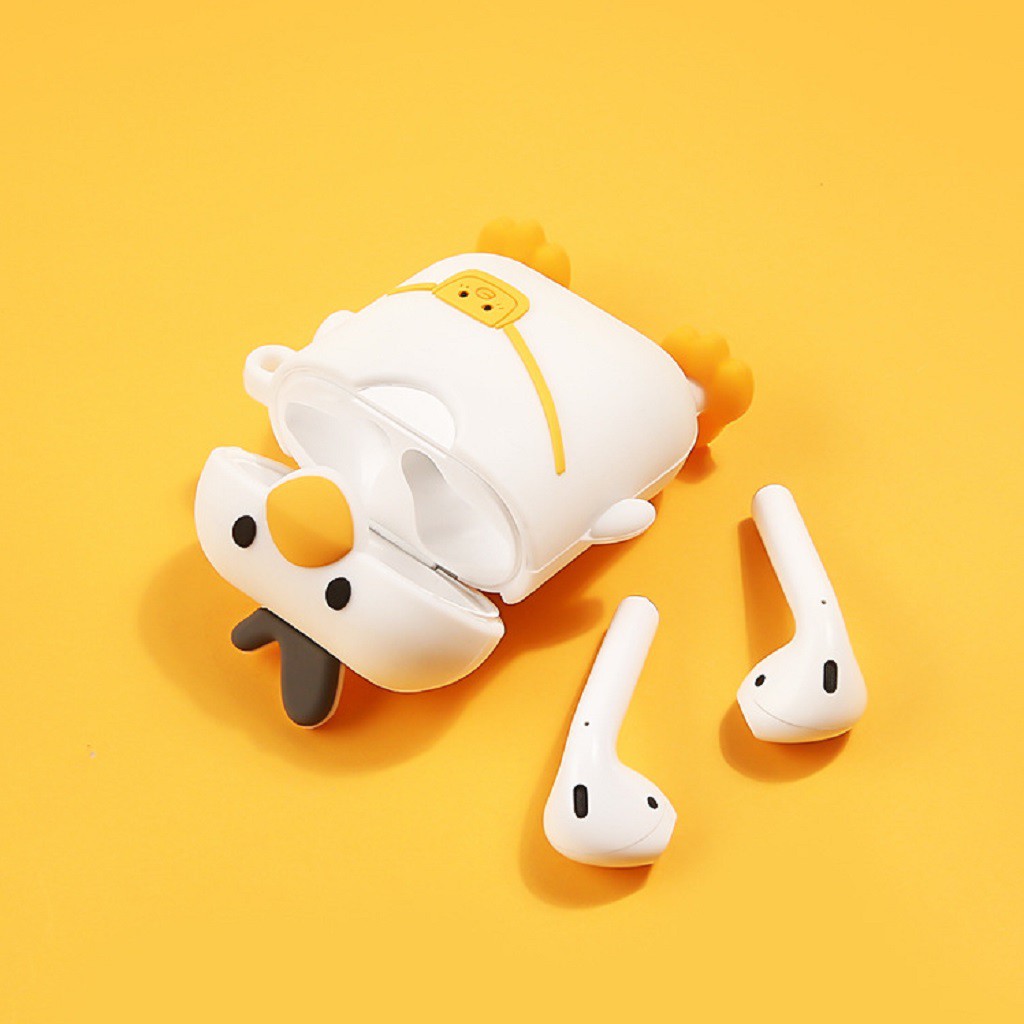 Airpods Case ⚡ Freeship ⚡ VỊT CON ĐEO TÚI Vỏ Bọc Tai Nghe Không Dây Airpods 1/ 2/ i12/ Pro - TGDĐ89