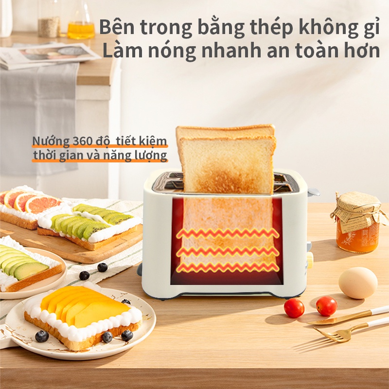 [Mã BMBAU50 giảm 10% đơn 99k] Máy nướng bánh mì Simplus 750W chiếc máy làm đồ ăn sáng đa năng áp suất nhỏ tự động