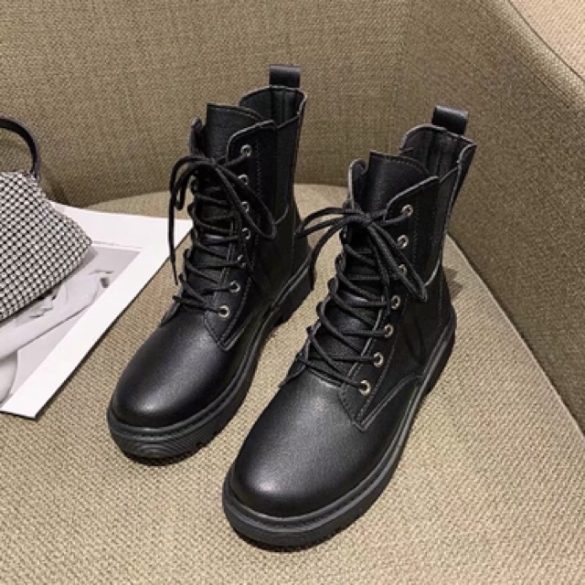 [CÓ SẴN] Giày bốt nữ cao cổ da bóng/da trơn thời trang siêu đẹp đi học đi chơi mẫu mới hot trend, boot nữ giá rẻ QD Shop | BigBuy360 - bigbuy360.vn