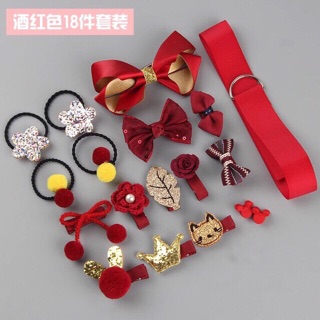 Set kẹp tóc 18 món