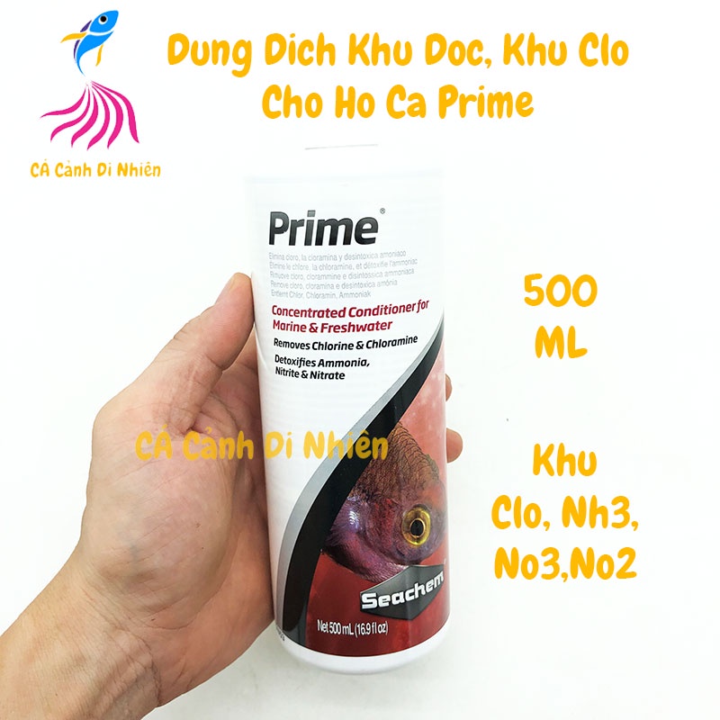 Dung dịch khử độc Seachem Prime 500 ML cho hồ cá (Không Tem)