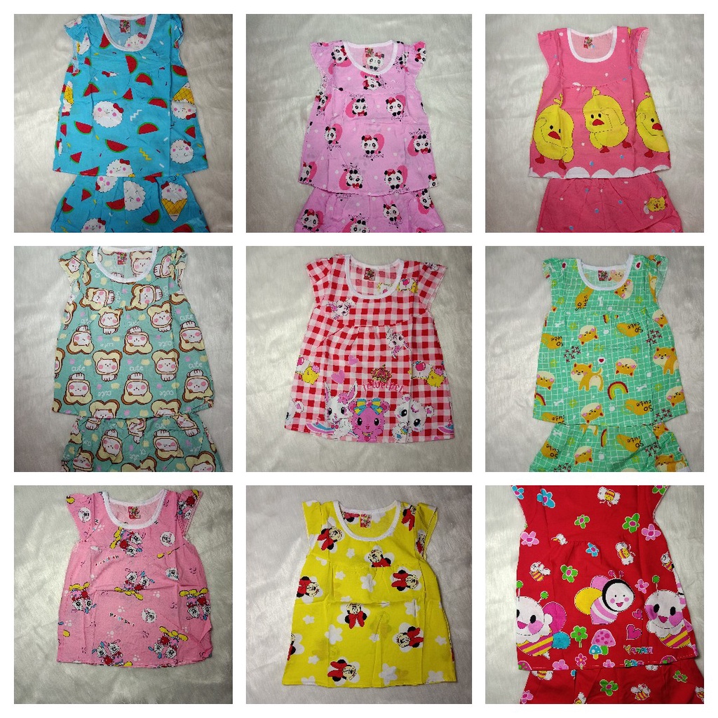 Bộ tole lanh bé gái ngắn 111