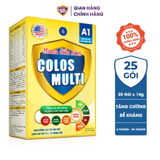Sữa bột Colosmulti A1 hỗ trợ tăng cường sức đề kháng cho trẻ hộp 25 gói x 14g giá chỉ còn <strong class="price">95.000.000.000đ</strong>