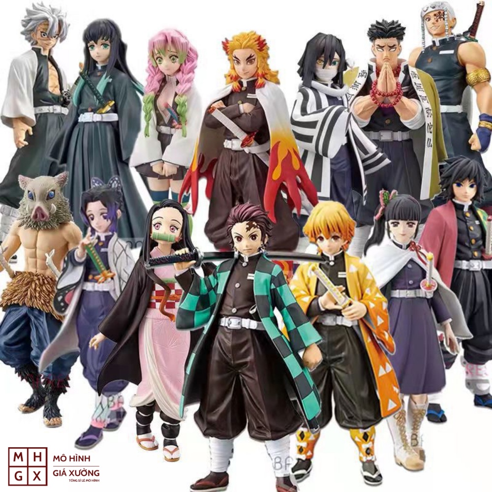 Mô hình Kimetsu No Yaiba figure Demon Slayer Các Trụ Cột Thợ Săn Quỷ Giyuu Kyoujurou Shinobu..figure thanh gươm diệt quỷ