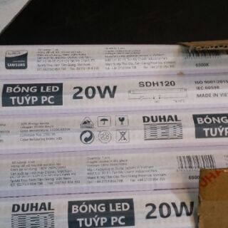 Com bo 5 Bóng led T8-20w duhan 1,2m
