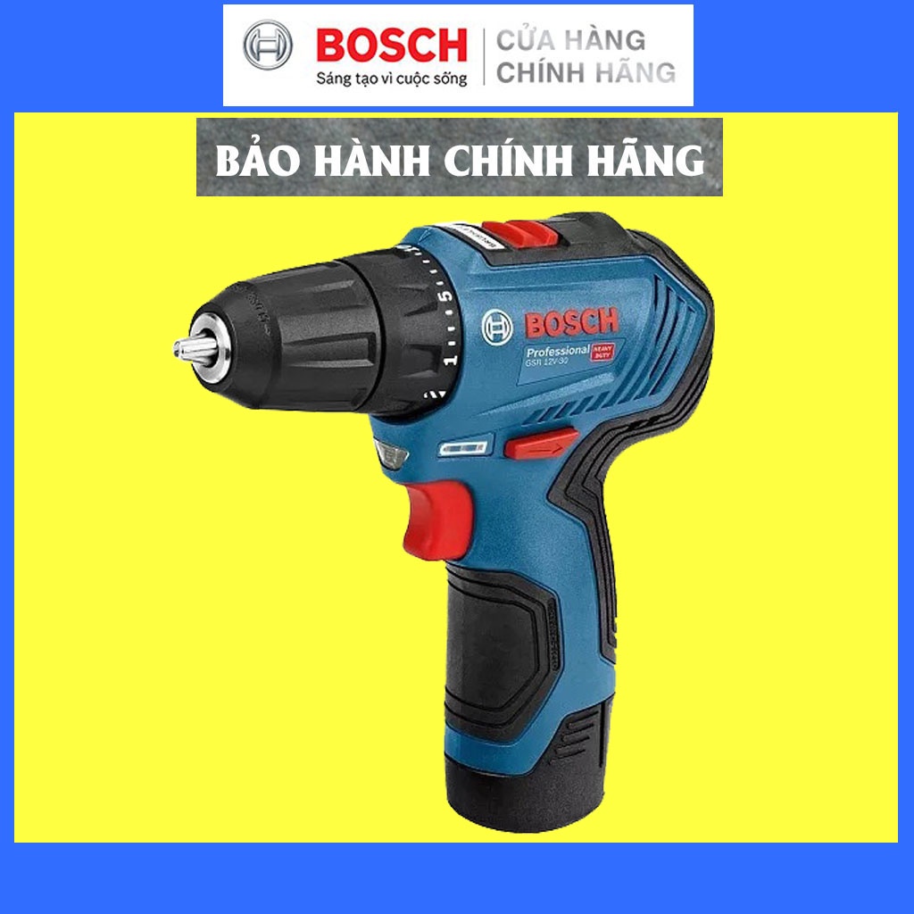 Máy Khoan Bắt Vít Dùng Pin Bosch GSR 12V-30, Mô-tơ Không Chổi Than
