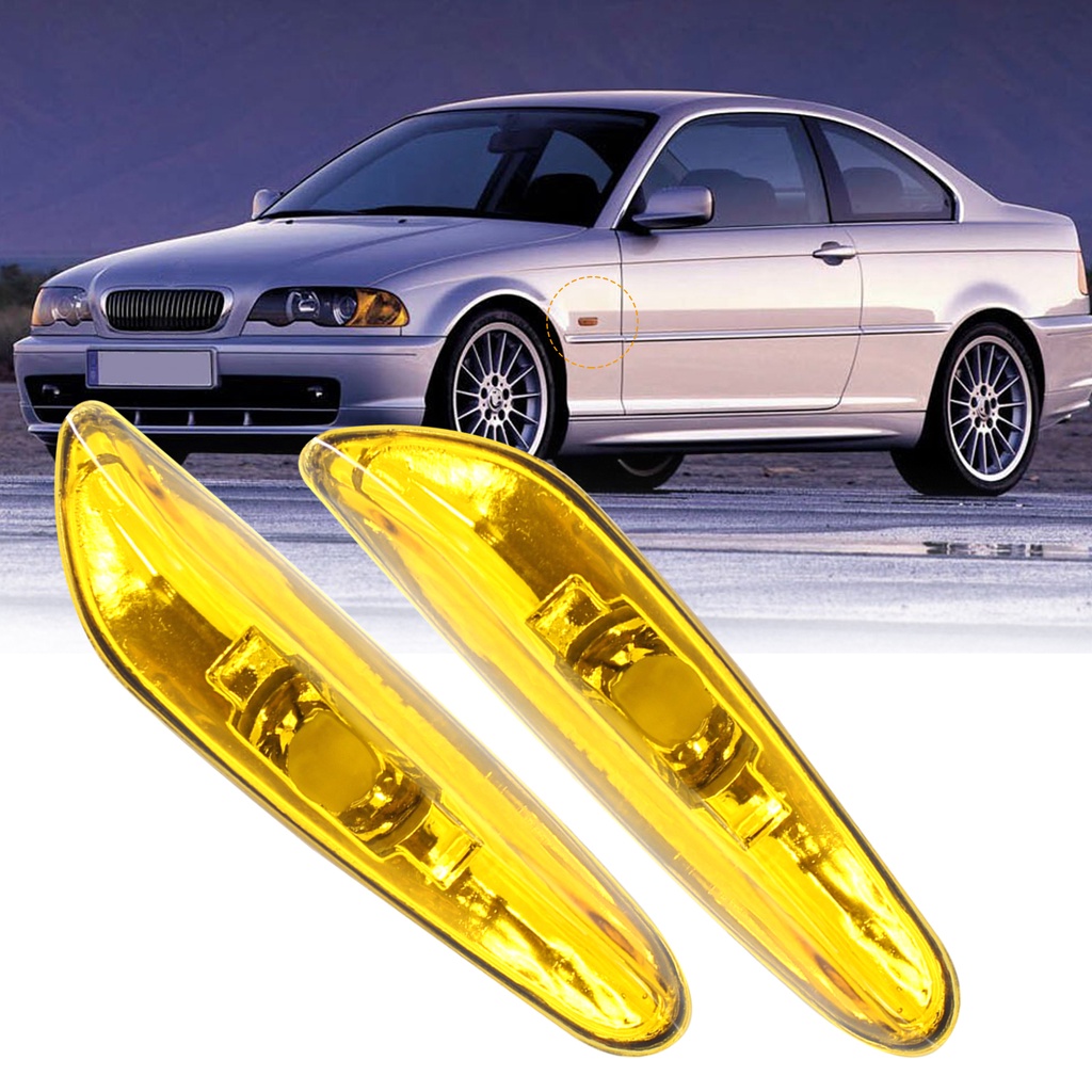 Set 2 Ốp Đèn Báo Tín Hiệu Xi Nhan Dành Cho Ô Tô 63137165915 63137165916 Phụ Kiện Cho Xe Hơi BMW 3 Series E46 02-05